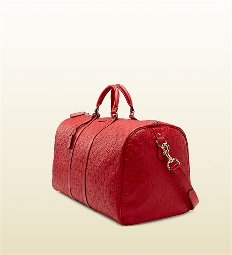 red gucci duffle|Gucci duffle bag outlet.